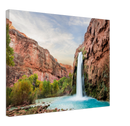 Havasu Falls Print Metal Wall Art – Arizona Waterfall Scenic Nature Decor