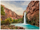 Havasu Falls Print Metal Wall Art – Arizona Waterfall Scenic Nature Decor