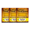 Tallow Bar Soap | Hay Honey Scent | Pack of 3 | 4.5 oz | Palm Oil & Paraben Free | Wild Ass Soap Co