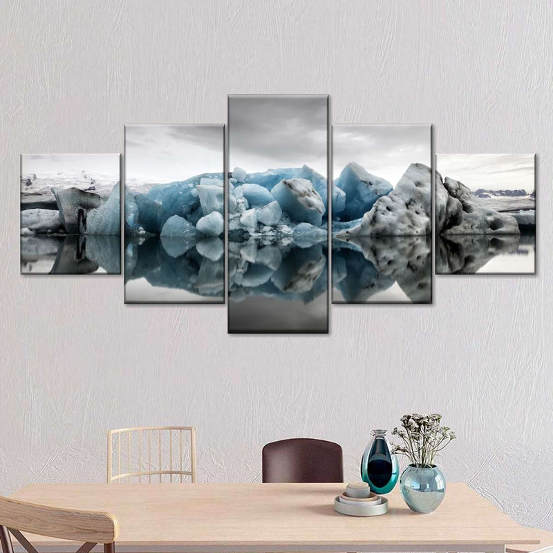 Glacier Lake Reflection Wall Art