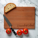 Heart Names Cutting Board
