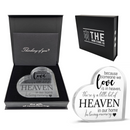 Memorial Heart With Gift Box - Acrylic Heaven In Our Home