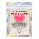 Best Friend Heart Charm | Multiple Color Options | Color Crete Creations