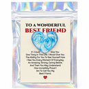 Best Friend Heart Charm | Multiple Color Options | Color Crete Creations
