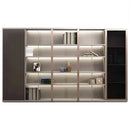 Langford · Office Shelves w/ Lighting & Wardrobe Storage