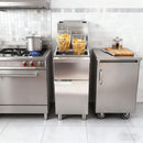 Heavy-Duty 120K BTU Commercial Stainless Steel Natural Gas Deep Fryer With Baskets (SAK97012)
