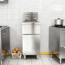 Heavy-Duty 120K BTU Commercial Stainless Steel Natural Gas Deep Fryer With Baskets (SAK97012)