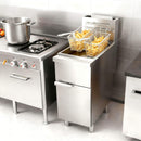 Heavy-Duty 120K BTU Commercial Stainless Steel Natural Gas Deep Fryer With Baskets (SAK97012)