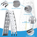 Heavy-Duty 1500LB 7.5FT Folding Aluminum Loading Ramps Set (SAK30158)