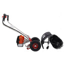 Heavy-Duty 2.5HP 2-Stroke 52CC Gas-Powered Walk-Behind Brush Sweeper Broom, 24" (SAK38624)