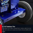 Heavy-Duty 5-Inch 15HP 420CC Gas Towable Disc Wood Chipper Shredder With Recoil Start (SAK51947)