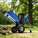 Heavy-Duty 6-Inch 15HP 420CC Towable Gas Drum Wood Chipper Shredder With Electric Start (SAK50896)