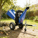 Heavy-Duty 6-Inch 15HP 420CC Towable Gas Drum Wood Chipper Shredder With Electric Start (SAK50896)