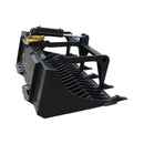 Heavy-Duty 66-Inch Rock Grapple Bucket Tractor Attachment With Tongs (SAK41697)