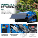 Heavy-Duty 9HP Remote-Controlled Track Gas Lawn Mower With Snow Plow (SAK71268)