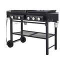 Castelle Flame Heavy-Duty All-In-One Outdoor 5-Burner 56K BTU Liquid Propane Grill (SAK57124)