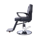 Heavy-Duty Extra-Wide PU Leather Hydraulic Reclining Barber Chair (SAK74613)