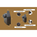 Heavy Duty Aluminum Flush Mount Box for Low Voltage Outdoor Lighting