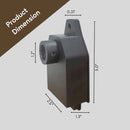 Heavy Duty Aluminum Flush Mount Box for Low Voltage Outdoor Lighting