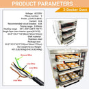 Heavy-Duty Commercial Triple Deck 220V 19.8KW Electric Pizza Oven (SAK56751)