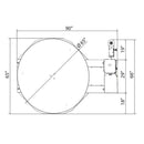 Heavy-Duty Commercial Pallet Carousel Shrink Wrapping Skid Turntable Machine (SAK62410)