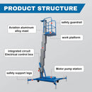 Heavy-Duty Electric Hydraulic Aluminum Mobile Man Lift (SAK20587)