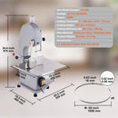 Heavy-Duty Electric Stainless Steel Countertop Bone Cutting Machine, 1500W (92413758)