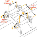 Heavy-Duty Hammer Hydraulic Excavator Concrete Pulverizer Processor, 18-Inch (SAK87314)