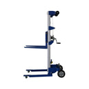 Heavy-Duty Lightweight Manual Hand Crank Straddle Stacker With Adjustable Straddle Legs, 400LBS (SAK94576)