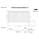 [12-30FT] Heavy-Duty Madrid-Style Premium Steel Sliding Driveway Gate (SAK23857)