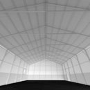 White geometric ceiling design with intersecting lines