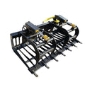 Heavy-Duty Rock Grapple Skidsteer Attachment With Universal Quick Attach, 78-Inch (SAK16483)