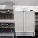 Large 49 Cu.Ft Two Door Stainless Steel Commercial Industrial Restaurant Freezer, 54-Inch (SAK57246)