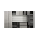Alora Heavy-Duty Wall-Mounted Metallic Gray Garage Cabinet Set With Soft Closing Doors And Drawers (SAK24368)