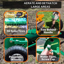 Heavy-Duty Water-Filled Pull-Behind Spike Roller Lawn Aerator (SAK28193)