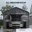 Heavy-Duty Outdoor Weather-Resistant Metal Carport Canopy (SAK47691)