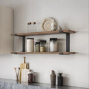 Heavy Duty Double Shelf Bracket with Lip
