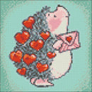 Hedgehog CS2311 7.9 x 7.9 inches Crafting Spark Diamond Painting Kit