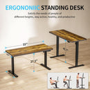 Height Adjustable Electric Standing Desk for Home Office