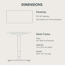 Height Adjustable Electric Standing Desk with Ergonomic Workspace