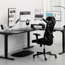Height Adjustable L Shaped Standing Desk With Spacious Surface