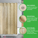 Hemp Shower Curtain – Bath, Tub + Stall Sizes – Made in USA