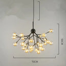 Heracleum firefly gold glass ball chandelier dining room light