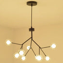Heracleum firefly gold glass ball chandelier dining room light