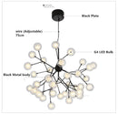 Heracleum firefly gold glass ball chandelier dining room light