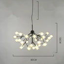 Heracleum firefly gold glass ball chandelier dining room light