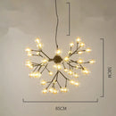 Heracleum firefly gold glass ball chandelier dining room light
