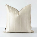 Herringbone jacquard cushion cover beige & white living room pillow