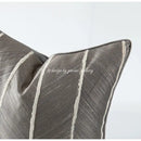 Herringbone jacquard cushion cover beige & white living room pillow