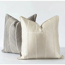 Herringbone jacquard cushion cover beige & white living room pillow